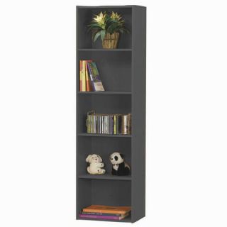 Black 5 tier Storage Cubbies Book Shelve 60 High 