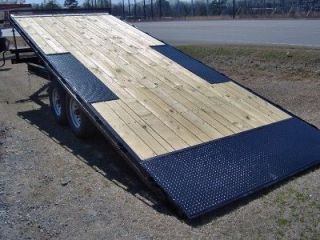 22 wood tilt deck equipment car hauler trailer NEW 14k