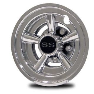 SS Golf Cart Wheel Covers 8 Set Of 4 hubcaps