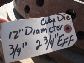   inch pellet mill die 3/4 hole with 2.75 inch effective CPM Master Die