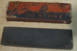 Vintage Yankee Clipper Oil Stone Oilstone Sharpening Stone 6.5 X 1.75 