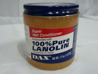 DAX] 100% PURE LANOLIN *NOT* GUMMY OR STICKY SUPER HAIR CONDITIONER 7 