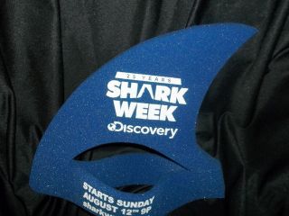 SHARK WEEK Foam fin Hat Discovery channel clothing Jaws TV memorabilia 