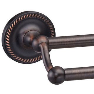 Naples Oil Rubbed Bronze 24 Inch Double Towel Bar
