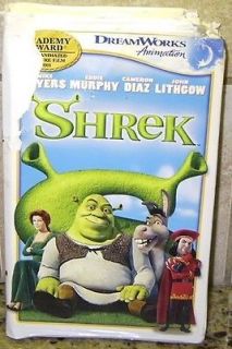 SHREK DreamWorks Animation Movie VHS FREE U.S. SHIPPING