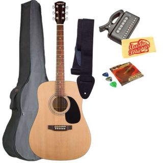 Fender Starcaster Acoustic Guitar Bundle w/ Gigbag, Strap, Strings 