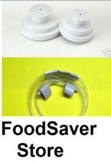 FoodSaver Mason Jar Sealers, 1 Large & 1 Small + HOSE