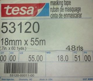 Tesa® 53120 General All Purpose Masking Tape 3/4 60 Yds 48 Rolls
