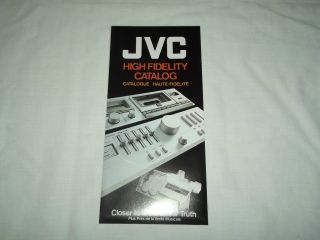 JVC Audio Hi Fi Stereo System Original Catalog / Brochure X Rare