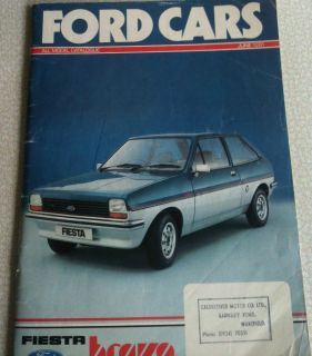   Cars Brochure   1981   Fiesta S & Supersport Escort XR3 Capri Cortina