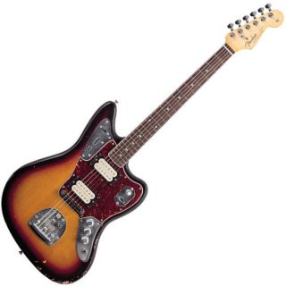 Fender Kurt Cobain Signature Jaguar 3 Tone Sunburst Guitar with Case