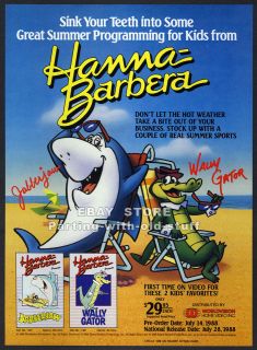 JabberJaw / Wally Gator    Hanna Barbera    Vintage 1988 video trade 