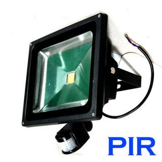 10W 20W 30W 50W PIR Motion Sensor Detective LED Flood Light Security 