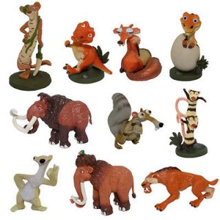 Ice Age 4cm 6cm Buck/Ellie/Scr​at/Dinosaur Mini Figure Set of 10pcs