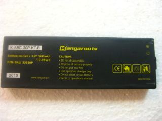   Kangaroo BALI 33636P Lithium Ion Cell Batterys * Slightly Use