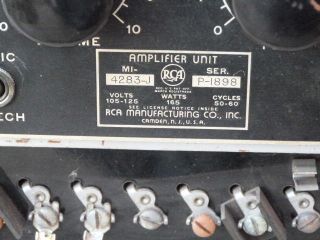 RCA MI 4283 J vintage tube amp amplifier Victor Camden NJ Nipper hi fi 