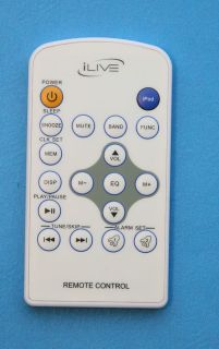 ORIGINAL iLive ICR6806DT Remote Control iPod Apple Radio TESTED