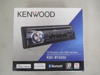 Kenwood KDC BT652U (KDCBT652U) In Dash USB Car Stereo Receiver w 