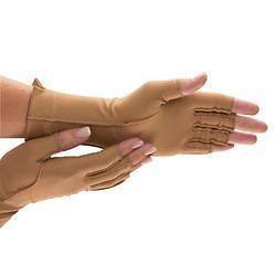 Isotoner Open Finger Therapeutic Support Gloves Adult