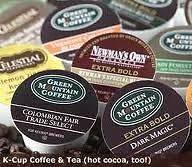 120 K cups YOUR choice FIVE of 53 different flavors COFFEE and Tea 