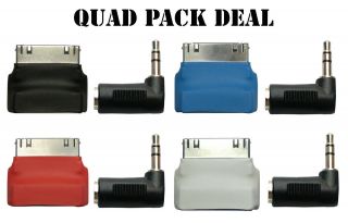 Dock Extender 30 pin Adapter with RA Quad Pack for Nano iPod iPhone 