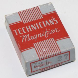 Vintage Technicians Magnifier Bakelite 10X Jewelers Loupe U.S.A. in 