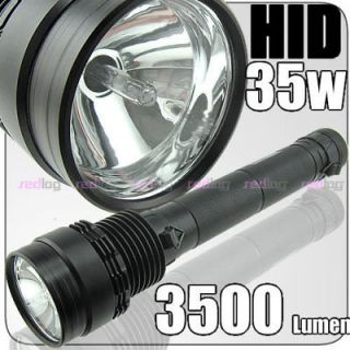35W Xenon HID 3500 Lumens Flashlight Torch 12v 6600mAh