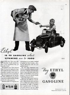 FP 1932 CHILD VINTAGE TOY TIN STEEL AUTO CAR SPORT COUP AD