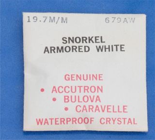 Vintage ladies Bulova Snorkel crystal 19.7mm # 679AW