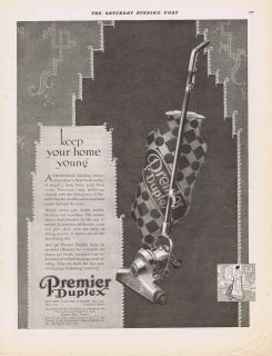 1926 VINTAGE AD   PREMIER DUPLEX VACUUM CLEANER 6 12