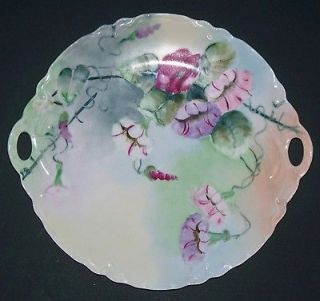 Haviland Limoges France Antique Porcelain Hand Painted Floral Plate 7 