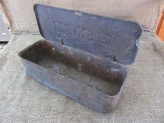 Vintage Case Tractor Toolbox Antique Old Iron Tool Box Farm 