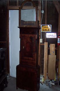  Early 19th Century Tallcase Grandfather Clock Case for Repair or Parts