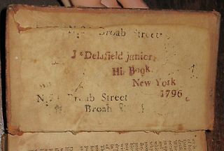 1795 OWNED Delafield NYC REVOLUTIONARY War AMERICAN Maps GEOGRAPHY 
