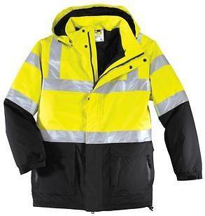 ANSI Class 3 Safety Heavyweight Parka, for warmth and high visibility