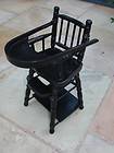 VINTAGE DISPLAY ANTIQUE REPRODUCTION METAMORPHIC DOLLS HIGH CHAIR