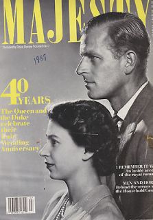   Mag. Volume 8 No.7   1987   40th Wedding Anniversary of Queen & Duke