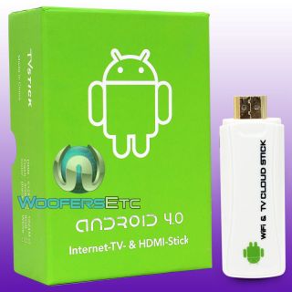  ANDROID 4.0 TV INTERNET STREAMING CLOUD STICK HDMI WiFI 512MB MEDIA 