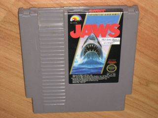 Jaws Nintendo Nes Cleaned & Tested Good Condition