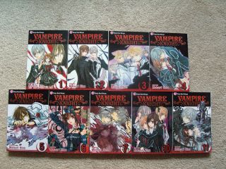 Manga shojo/shoujo lot/set Vampire Knight by Matsuri Hino 1 7, 10 