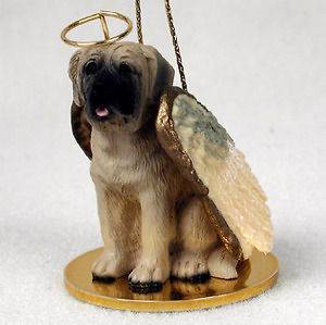 Mastiff Dog Figurine Angel Statue Ornament
