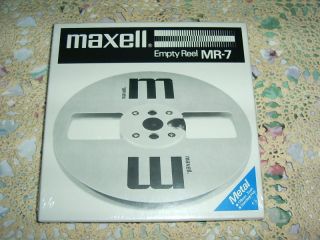 Maxell Aluminum 7 in. EMPTY Recording Reel Excellent