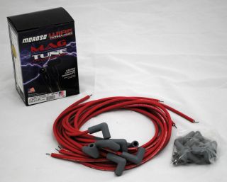 Moroso RED Universal Performance Spark Plug Wire Set 90° Boot Chevy 