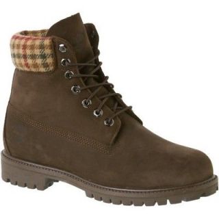 Timberland 44524 AF 6 Inch Waterproof Leather Woolrich Fabric Boots 