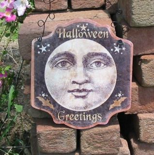Halloween Man in the Moon Wall Hanging Wire Hanger