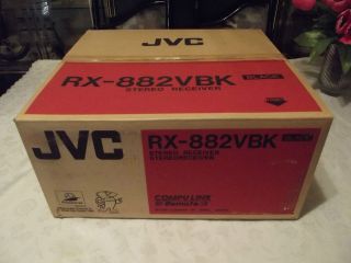 JVC RX 882BK Stereo Receiver Amplifier with remote New In Box