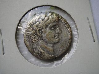 SYRIA Antioch Nero AR Tetradrachm 61 62 AD VF