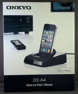 Onkyo DS A4 Remote Interactive Dock for iPod/iPhone, iPhone 4   NEW
