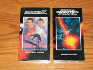 Lot 2 Star Trek Video VHS IV The Voyage Home VI The Undiscovered 