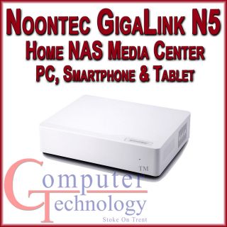 NEW NOONTEC N5 GIGALINK HOME NAS MEDIA CENTER 3.5 HARD DRIVE DISK 